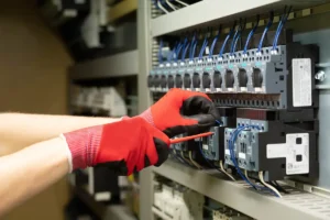 Sicherheitsüberprüfung am Schaltschrank